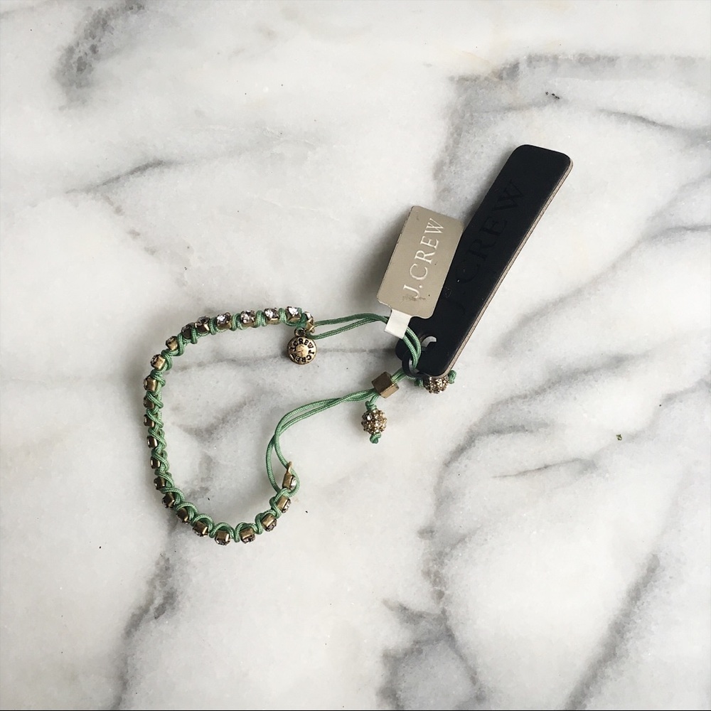 Sea foam green J.Crew crystal bracelet